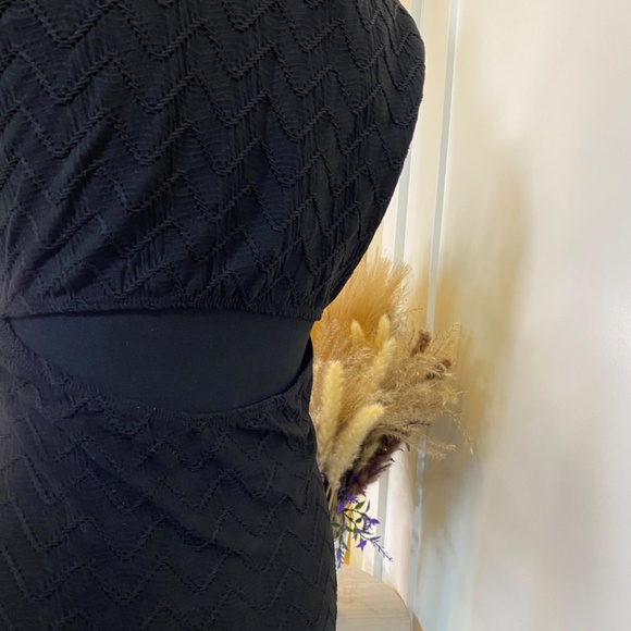 Sexy Mini Black Dress by Body Central (B1021) - Picture 3 of 9